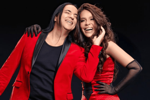 Silvânia e Berg se declaram ao público após show em Minas Gerais