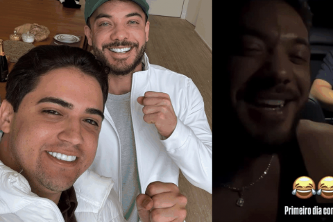 Natanzinho Lima fica surpreso ao conhecer nova casa em Fortaleza ao lado de Wesley Safadão