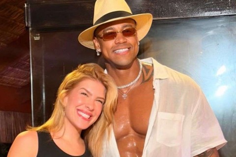 Lore Improta compartilha momento de ternura entre Léo Santana e a filha Liz